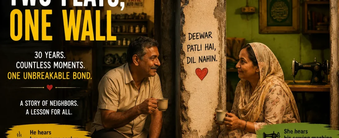 Two Flats, One Wall: A Heartwarming Story of Humanity